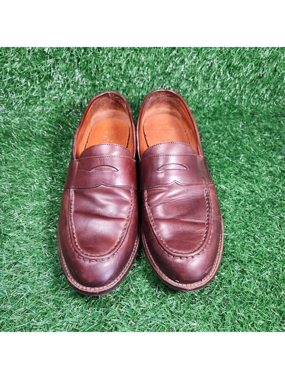 J.Crew Ludlow Mens Penny Loafers Cigar Brown Leather Goodyear Welt A4362 Size 10